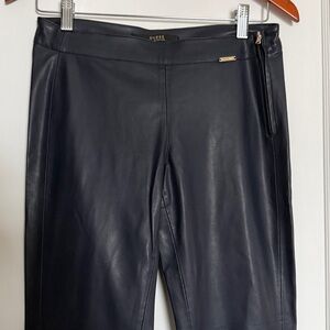 GUESS Women's Dark Blue Faux Leather Pants